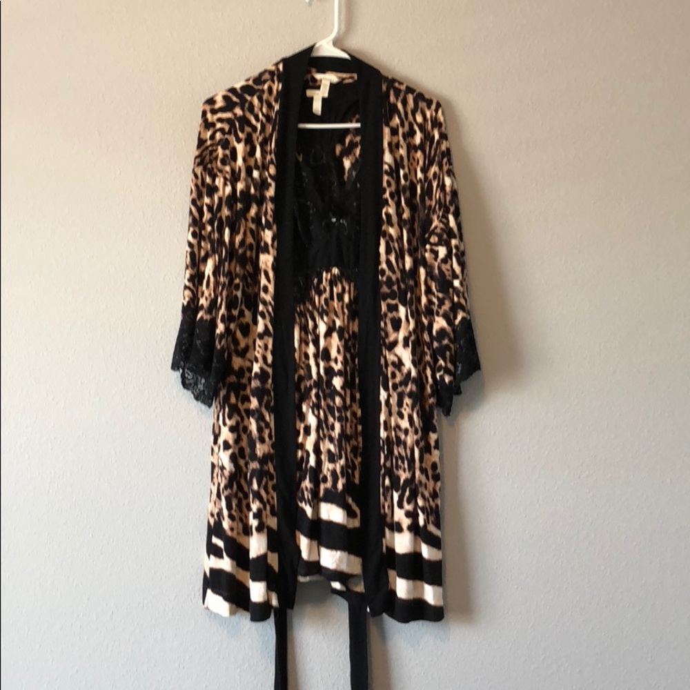 Leopard nightie & robe from Soma